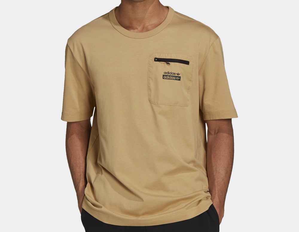Tricou bărbătesc Adidas R.Y.V. TEE Q4 XS Maro photo 2