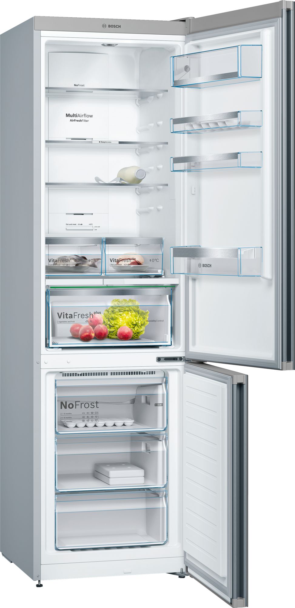 Frigider cu doua usi Bosch KGN39LB306 / 366 l / 203 cm / A++  photo 2