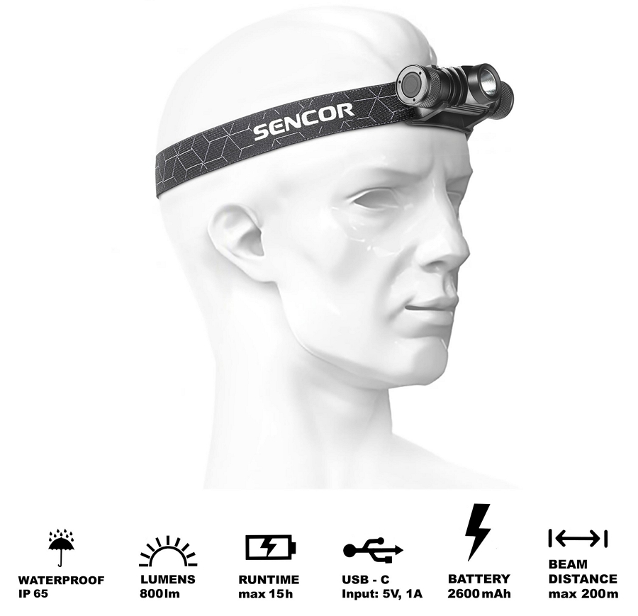 Налобный фонарь Sencor SLL706 photo 7