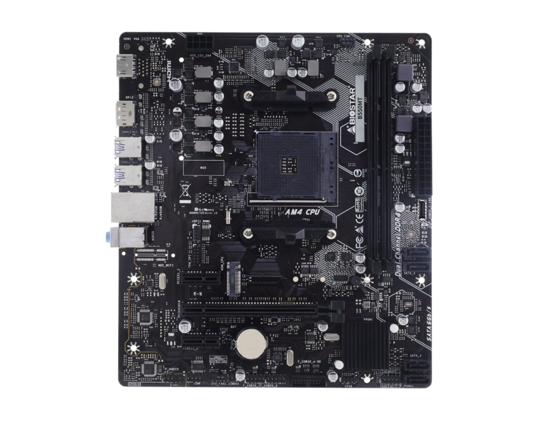 Placa de baza BIOSTAR B550MT / AM4 / B550 / DDR4 / mATX photo 2