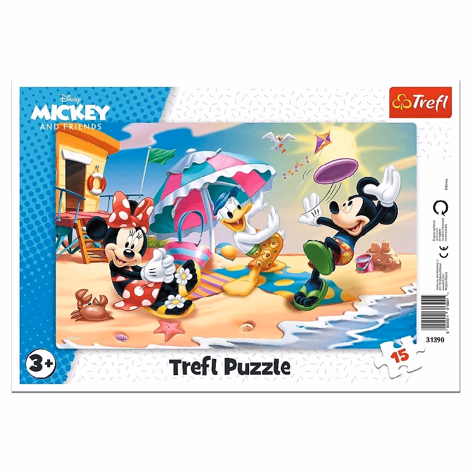 Trefl 31390 Puzzle 15 Frame Play On The Beach