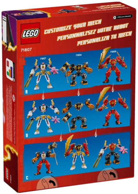 Constructor Lego Ninjago Soras Elemental Tech Mech 71807 de la 7+ ani photo 1