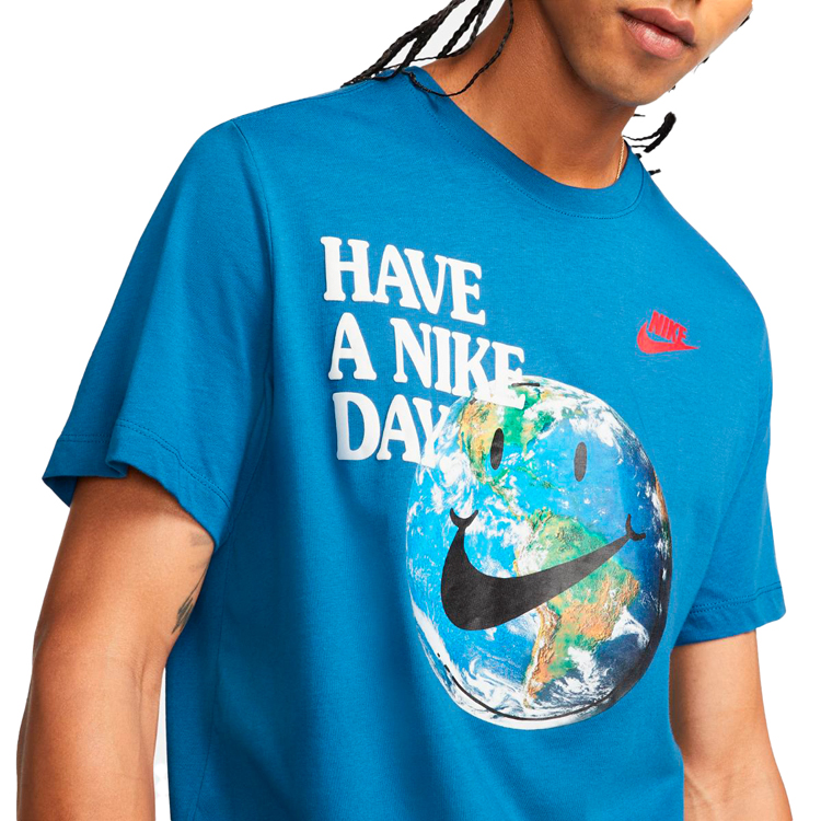Футболка мужская Nike M NSW ESS+ STMT 1 TEE L Синий photo 4