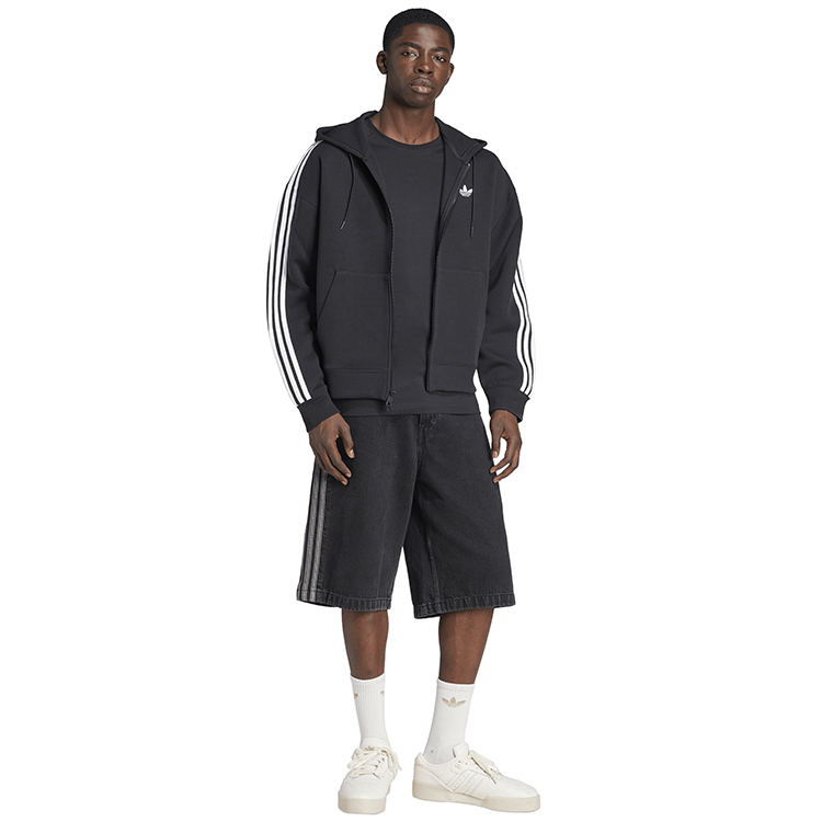 Hanorac pt bărbați Adidas SPACER HOODIE XS Negru photo 3