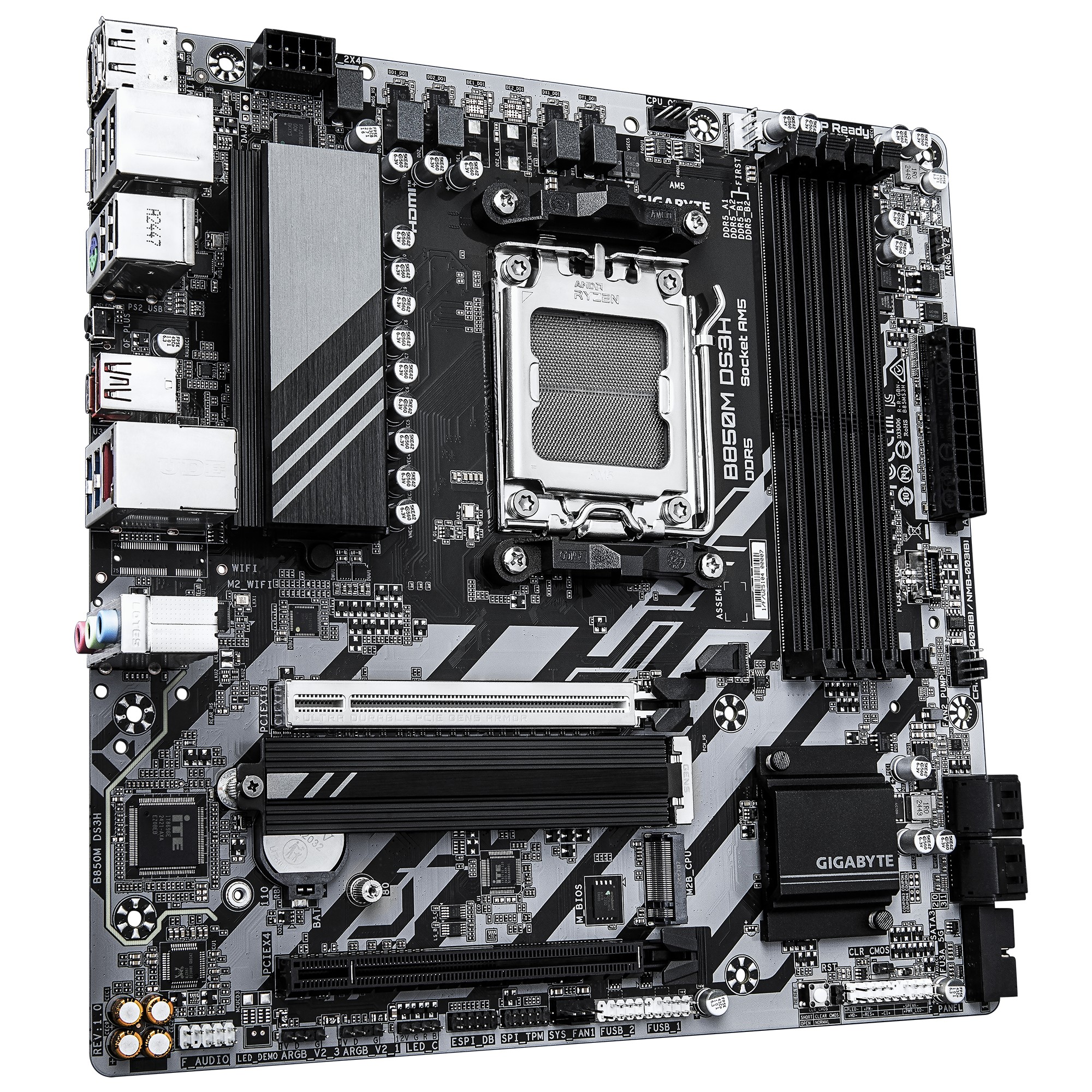 Материнская плата GIGABYTE B850M DS3H/ AM5 / B850 / DDR5 / mATX photo 3