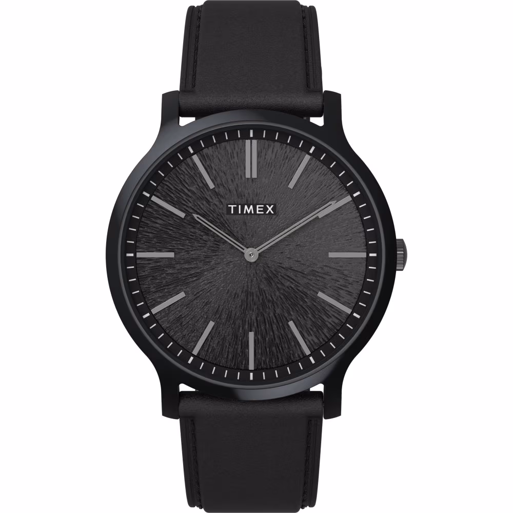 Gallery 40mm Leather Strap Watch