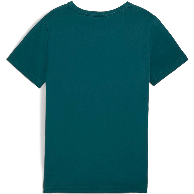 Футболка Puma ESS Logo Tee B / Унисекс / 140 / Зеленый photo 4