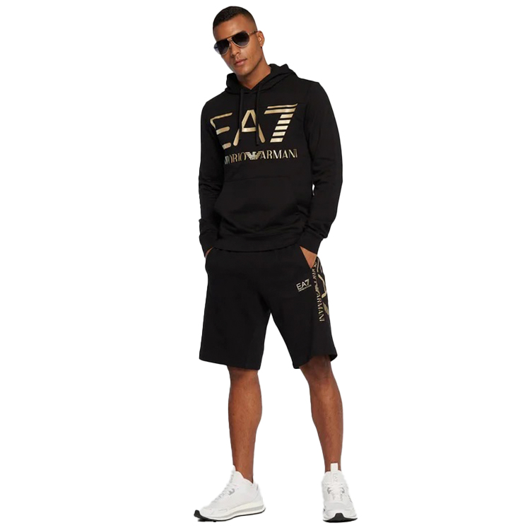 Hanorac pt bărbați EA7 EMPORIO ARMANI SWEATSHIRT M Negru photo 3