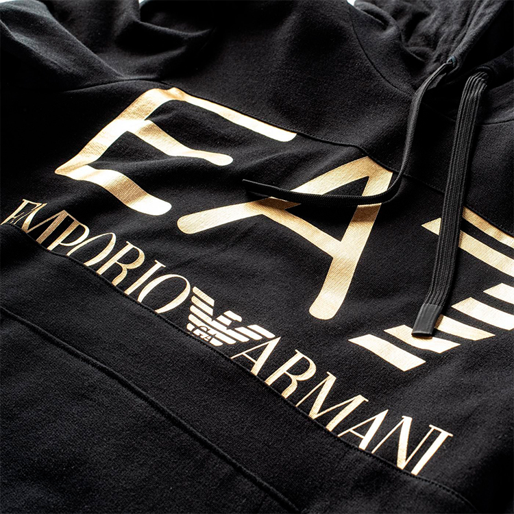 Hanorac pt bărbați EA7 EMPORIO ARMANI SWEATSHIRT M Negru photo 7
