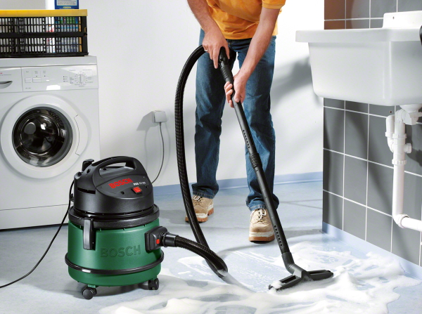 Aspirator constructii Bosch PAS 11-21 ( A0603395008), 1100 W, Verde cu negru photo 6