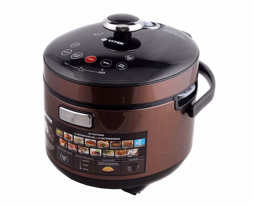 Multifierbator Vitek VT4208, 1100 W, 60 programe, Cafeniu cu negru 