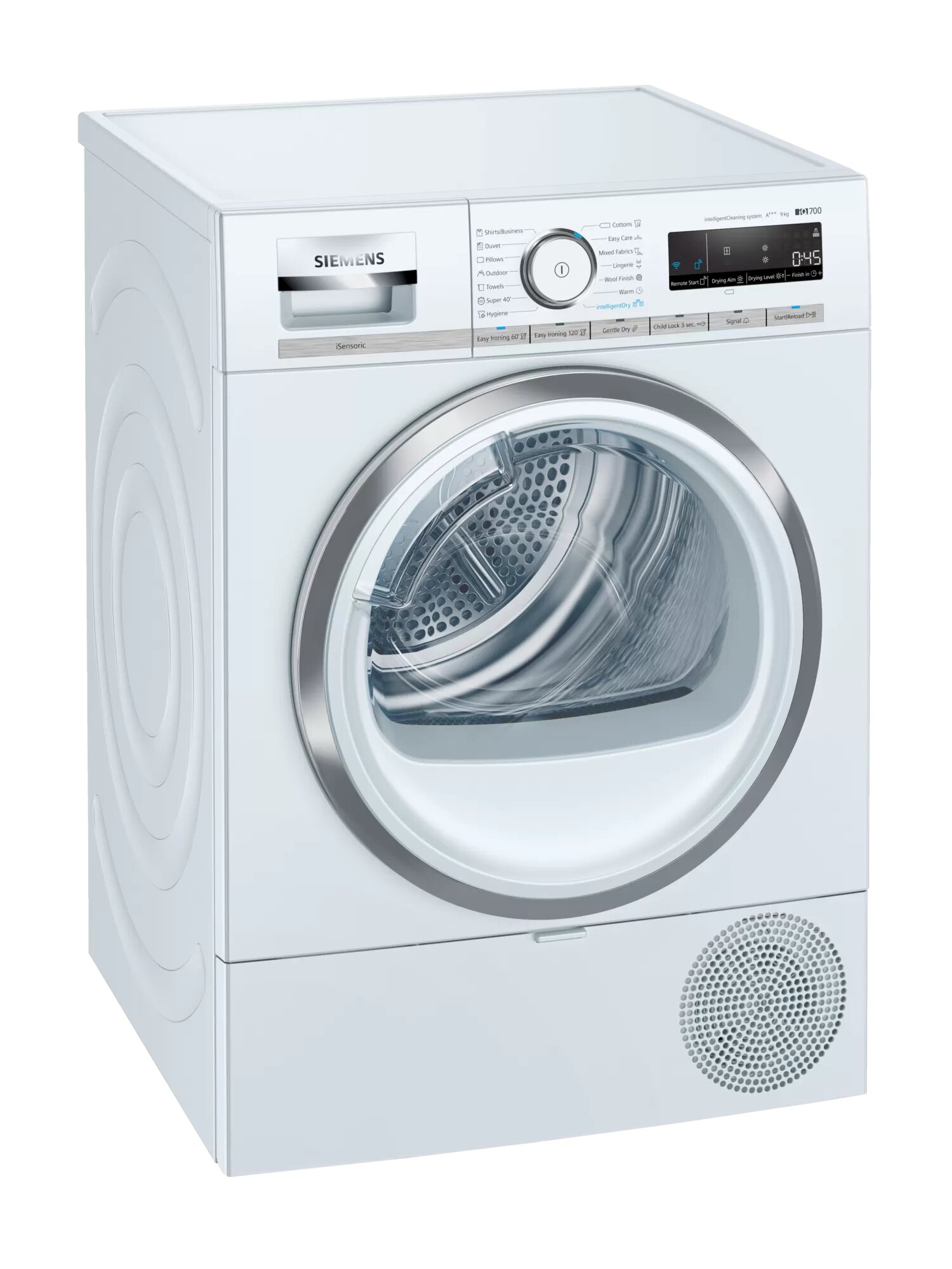 Сушильная машина с тепловым насосом Siemens WT47XMH0EU / 9 кг / A+++ / Белый photo 1 Сушильная машина с тепловым насосом Siemens WT47XMH0EU / 9 кг / A+++ / Белый photo 1