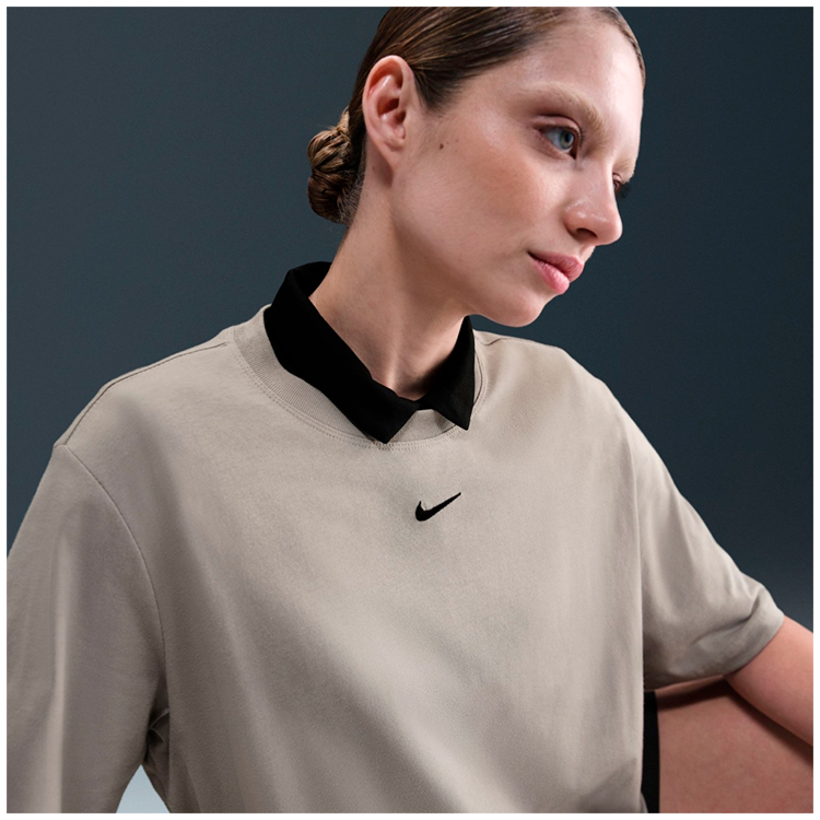 Tricou Nike W NSW TEE ESSNTL LBR L Gri Femei photo 4