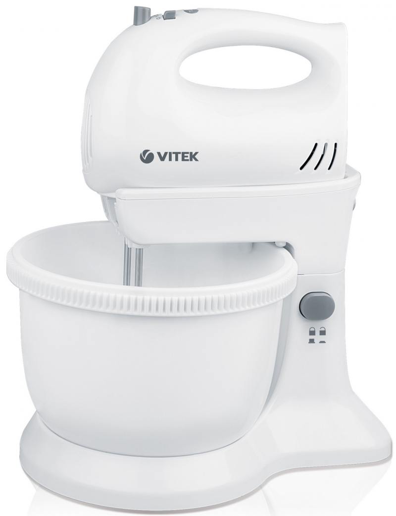Миксер Стационарный Vitek VT1409 / 5 скоростей / Белый photo 1
