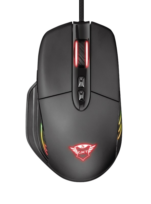 Trust Gaming GXT 940 Xidon RGB Mouse, 200 - 10000 dpi, 8 Programmable button, RGB lighting, 1,8 m USB, Black photo 1