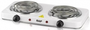 Plita de masa electrica Raf R8020B, 2 arzatoare, 2000 W, Alb thumbnav 1
