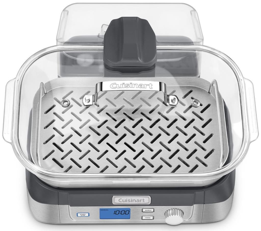 Aparat de fiert cu aburi Cuisinart STM1000E, 1.4 l, 1800 W, Inox photo 3