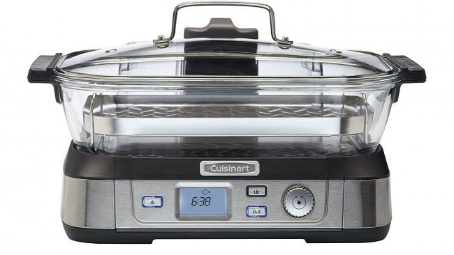 Aparat de fiert cu aburi Cuisinart STM1000E, 1.4 l, 1800 W, Inox photo 4