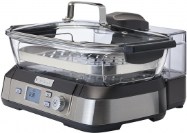 Aparat de fiert cu aburi Cuisinart STM1000E, 1.4 l, 1800 W, Inox thumbnav 1
