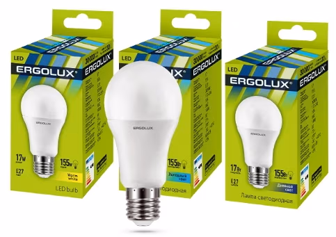 Светодиодная лампа Ergolux LED-A60-17W-E27-6K 
