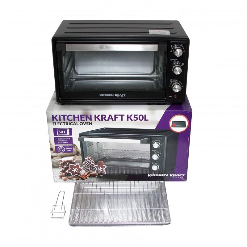 Электрическая печь Kitchen Kraft K50L, 50 л, 2000 Вт, Белый photo 4
