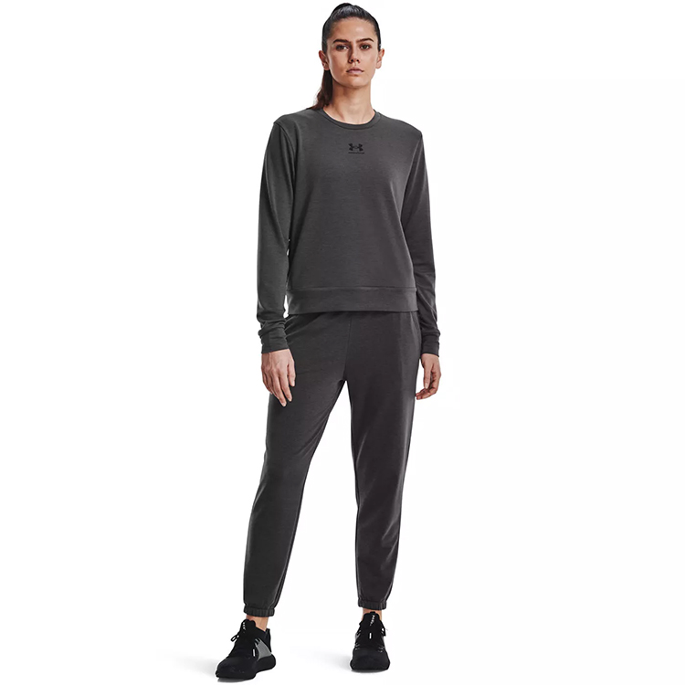 Pantaloni Under Armour Rival Terry Jogger L Gri Femei photo 3