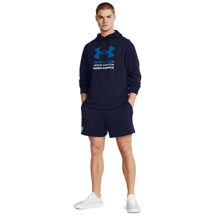 Sorti de bărbați Under Armour UA Rival Terry 6in Short L Albastru photo 2