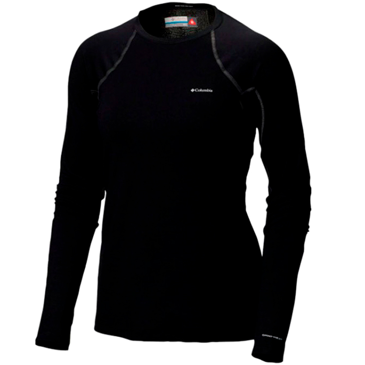 Футболка с длинным рукавом термобелье Columbia Heavyweight Stretch Long Sleeve Top XL Черный Женский photo 1