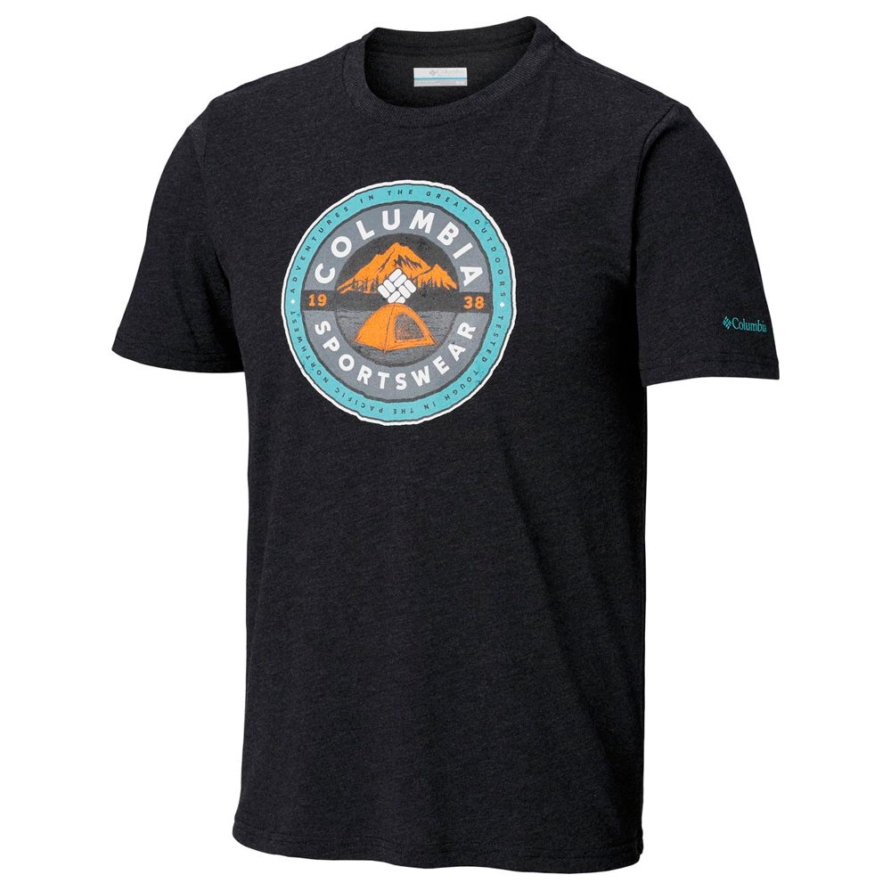 Футболка мужская Columbia Brightwoods Basin Short Sleeve Tee S Черный photo 1