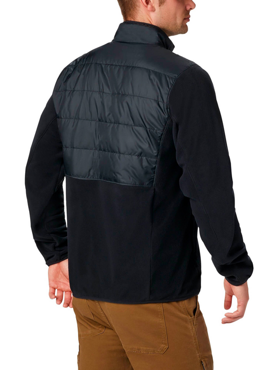 Hanorac pt bărbați Columbia Basin Butte Fleece Full Zip S Negru photo 2