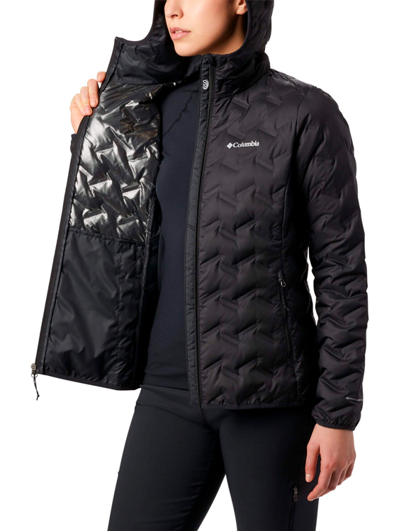 Scurta Columbia Delta Ridge Down Hooded Jacket XS Negru Femei photo 3
