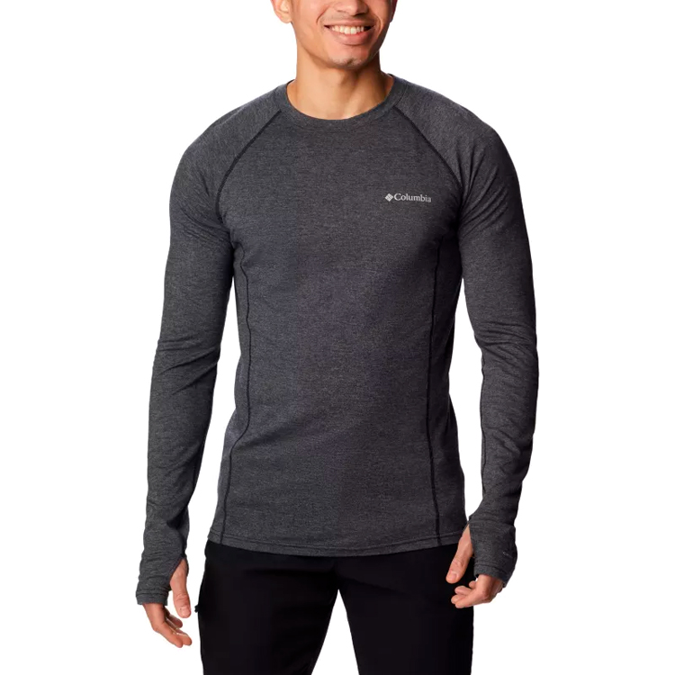Tricou termica cu maneca lunga Columbia Tunnel Springs Wool Crew S Argintiu Barbati photo 2