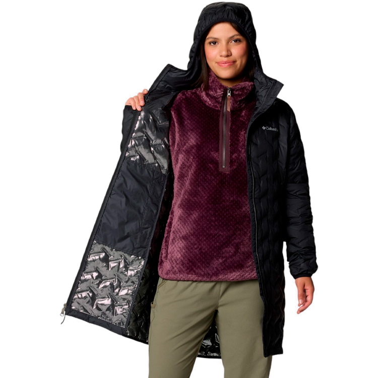 Scurta Columbia Delta Ridge II Long Down Jacket XS Negru Femei photo 4