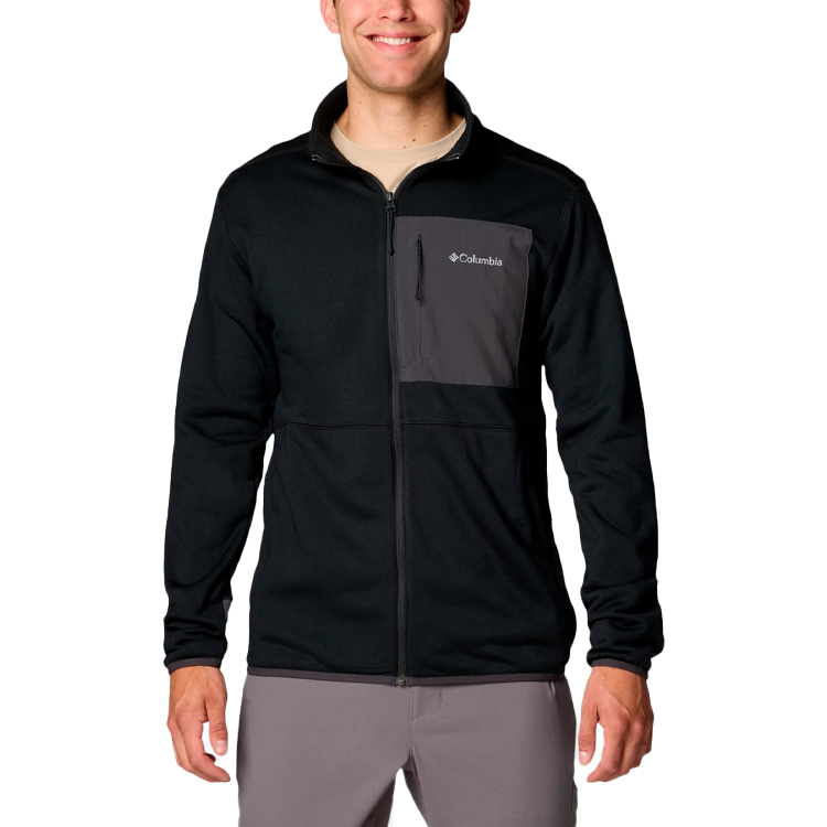 Hanorac pt bărbați Columbia Columbia Hike Full Zip II S Negru photo 2