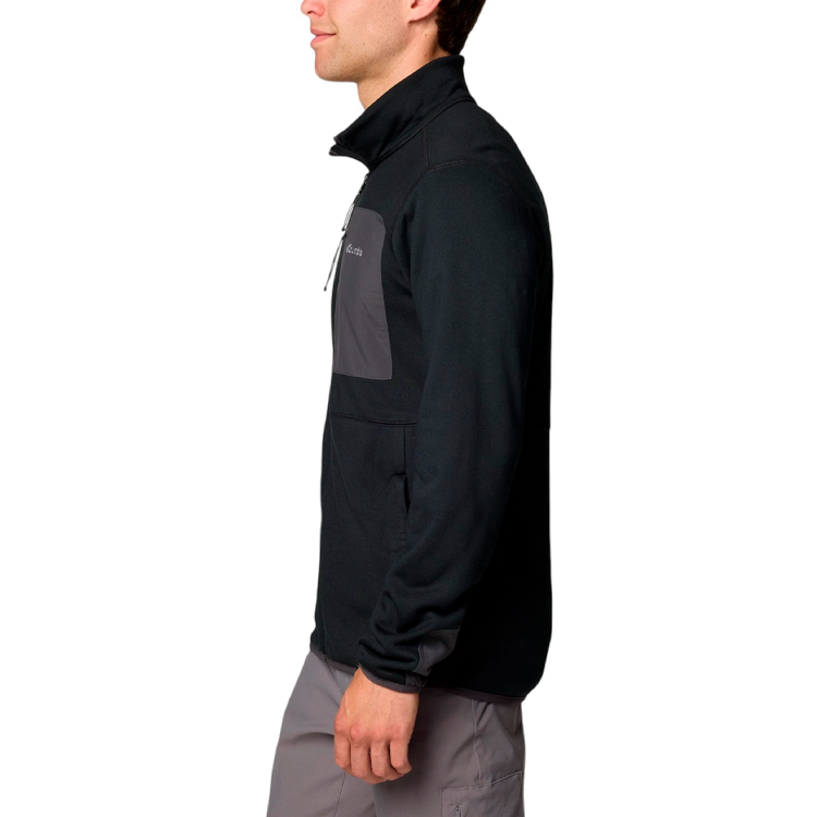 Hanorac pt bărbați Columbia Columbia Hike Full Zip II S Negru photo 3