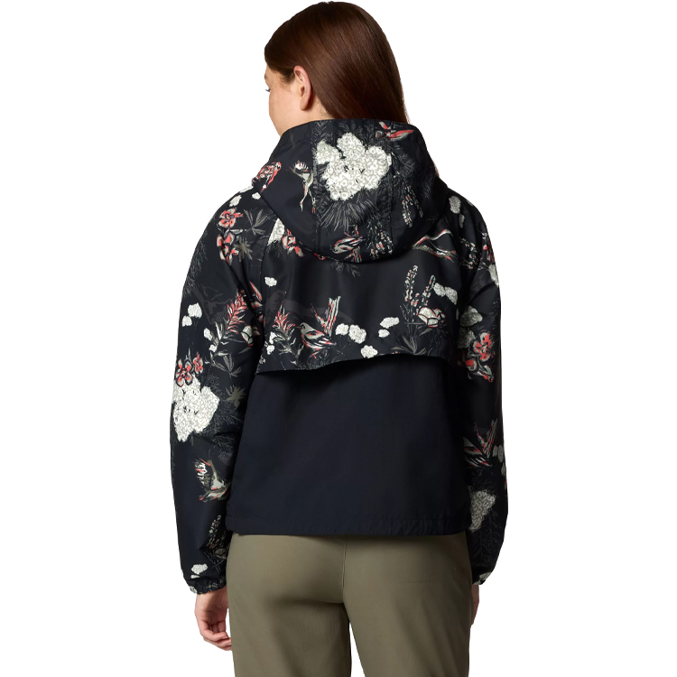 Куртка Columbia Spire Valley Printed Windbreaker S Черный Женский photo 2