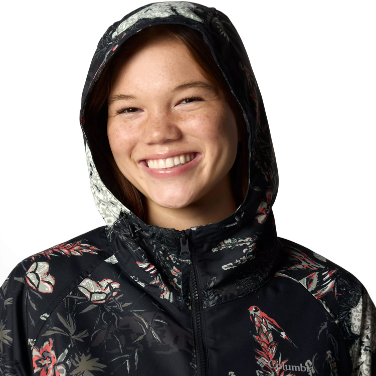 Куртка Columbia Spire Valley Printed Windbreaker S Черный Женский photo 4