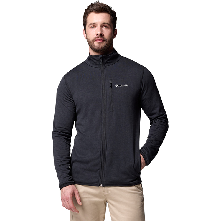 Hanorac pt bărbați Columbia Essential Hike Grid Fleece Full Zip S Negru photo 1 Hanorac pt bărbați Columbia Essential Hike Grid Fleece Full Zip S Negru photo 1