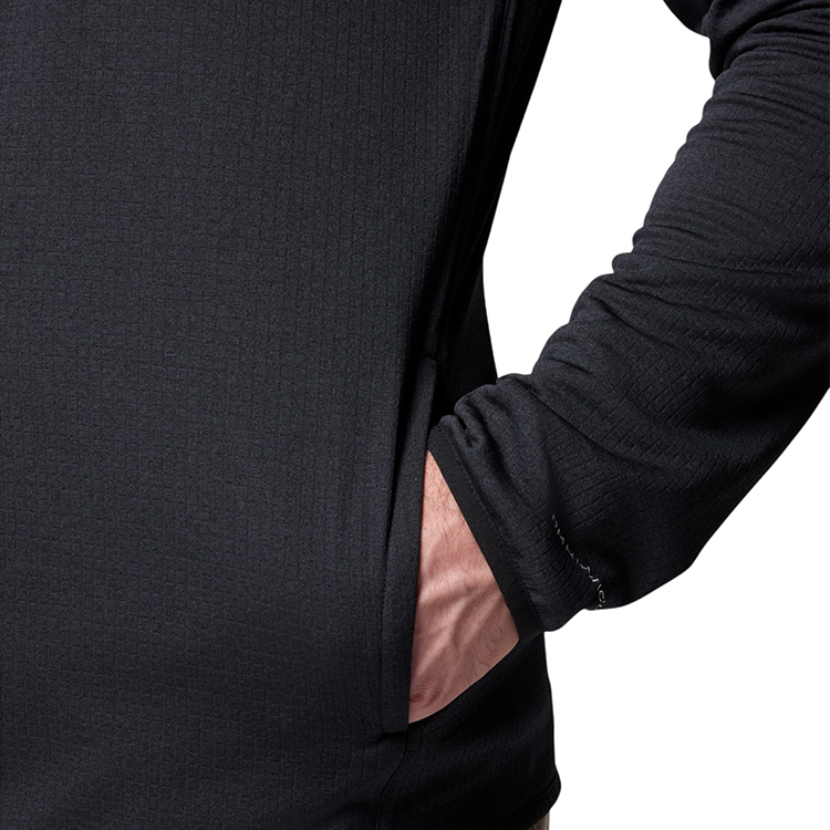 Hanorac pt bărbați Columbia Essential Hike Grid Fleece Full Zip S Negru photo 6