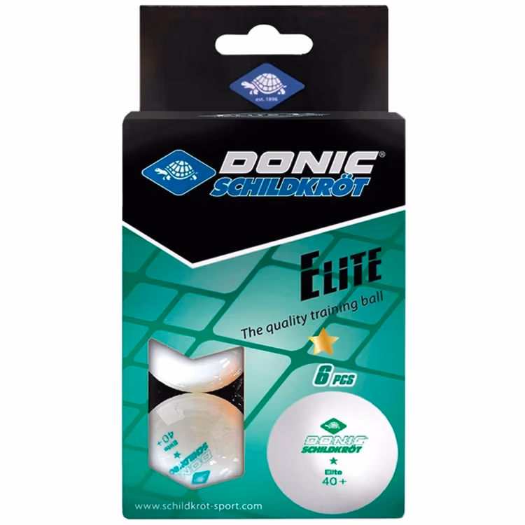 Набор мячей для настольного тенниса 6шт Donic Elite 1 Star 40+ 