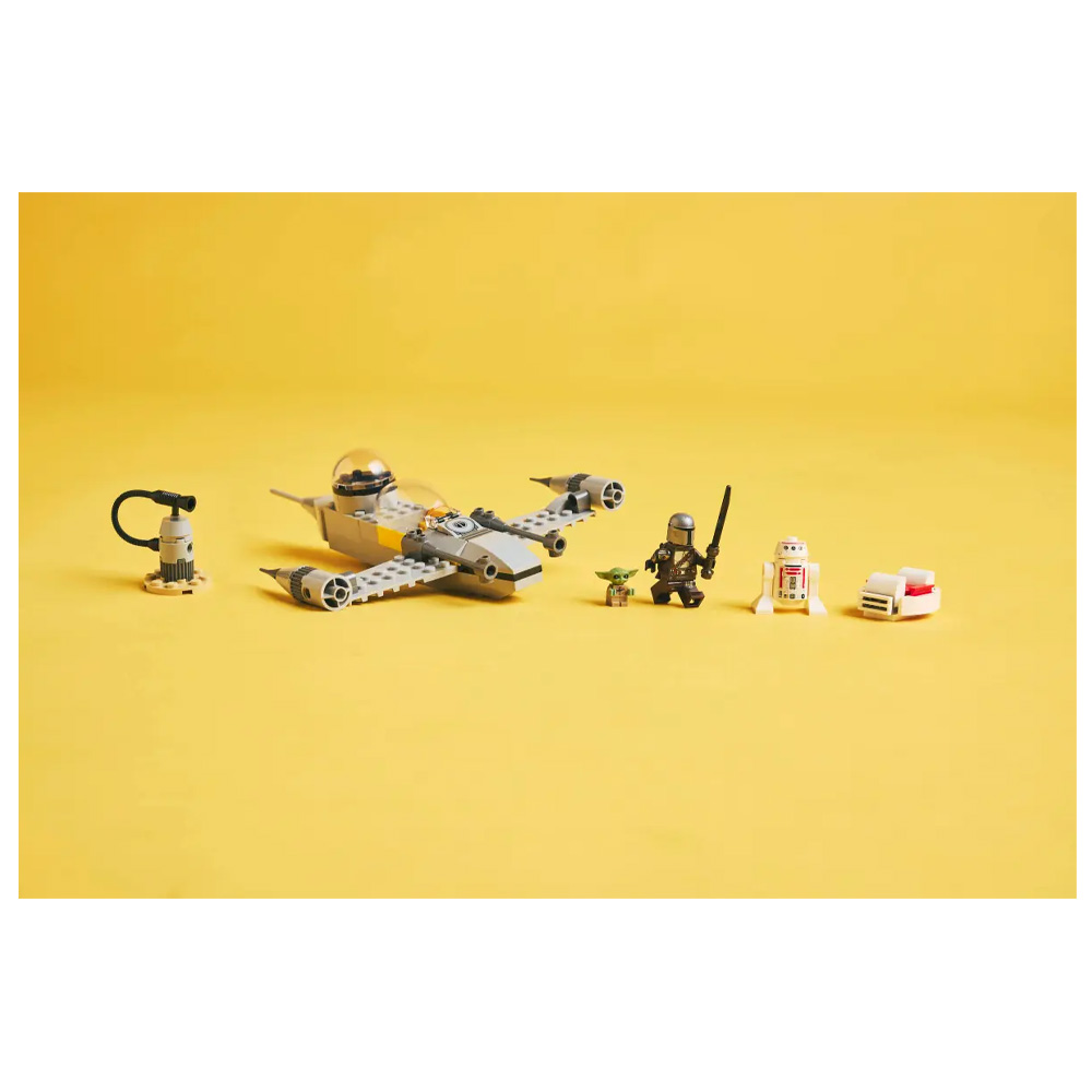 Constructor Lego Star Wars Mando and Grogu's N-1 Starfighter™ 75410 de la 4+ ani photo 2