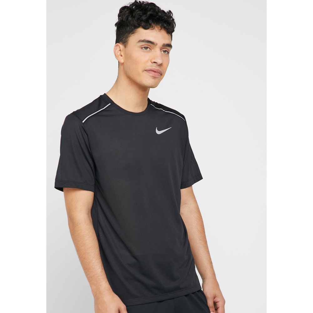 Tricou bărbătesc Nike DRY COOL MILER TOP SS L Negru photo 3