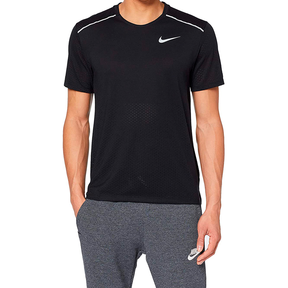 Tricou bărbătesc Nike M NK BRTHE RISE 365 SS S Negru photo 2