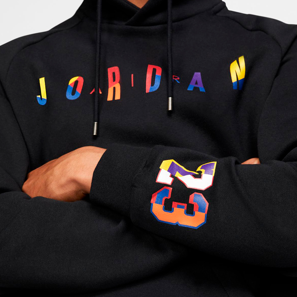 Мужская Толстовка Nike M J SPRT DNA HBR FLEECE PO L Черный photo 3
