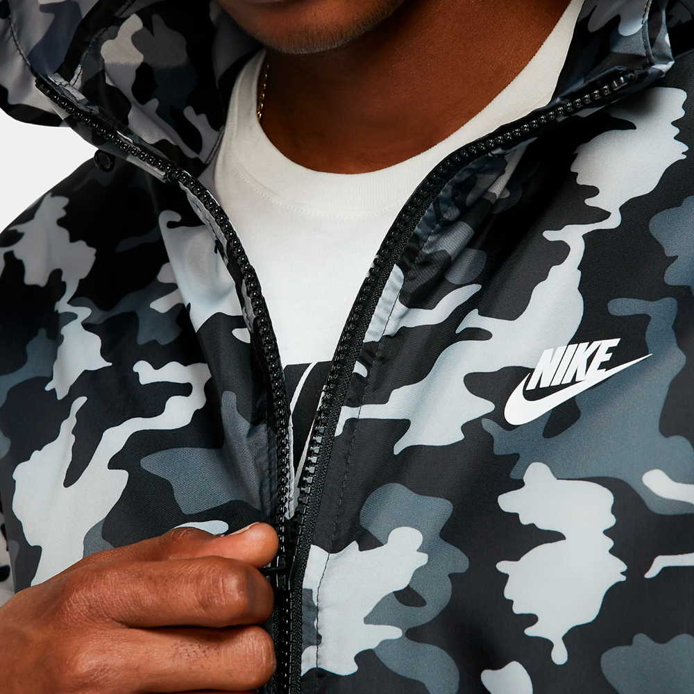 Jachetă Nike CE JKT HD WNDBRKR CAMO L Negru pentru bărbați  photo 2