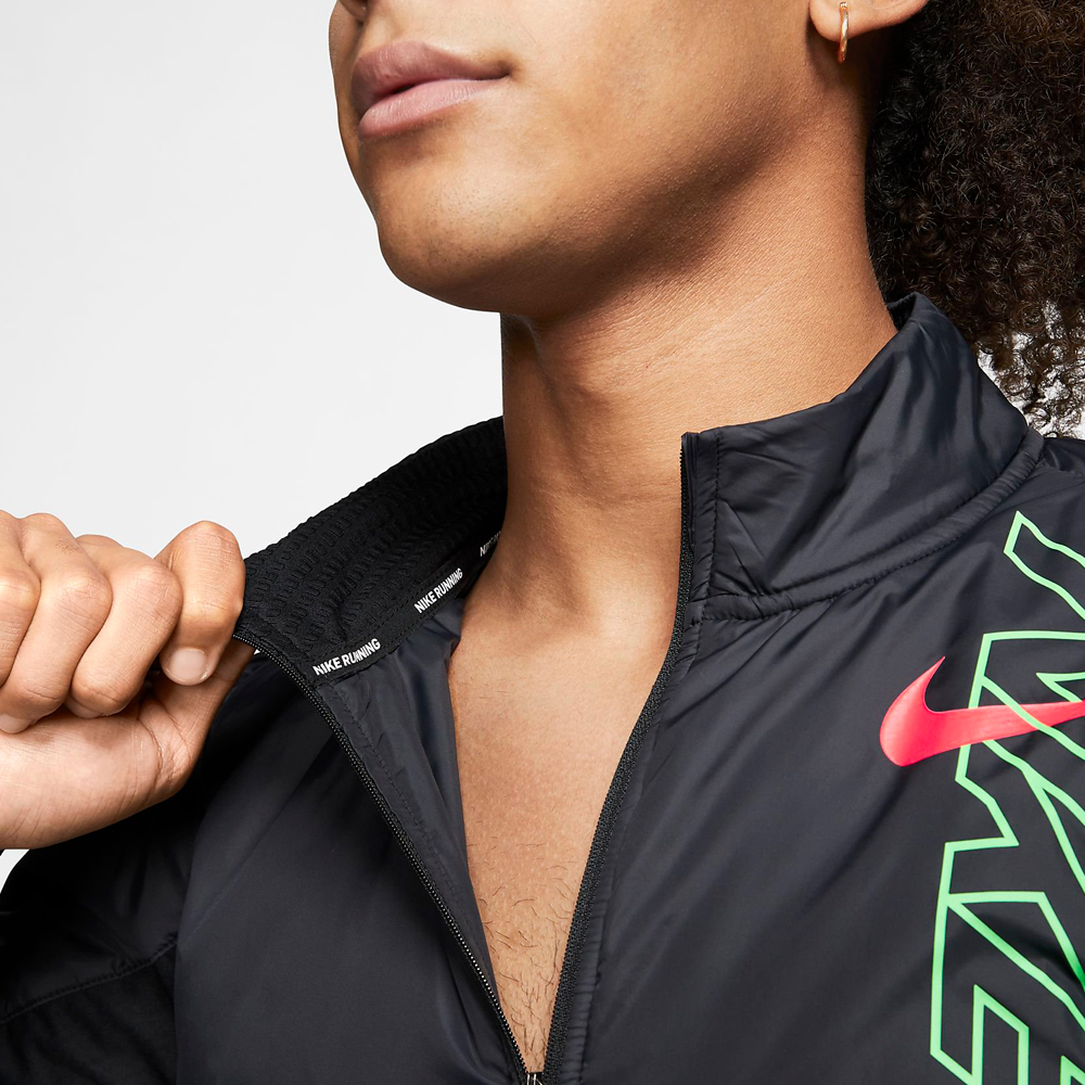 Hanorac pt bărbați Nike ELMNT TRACK TOP AIR L Negru-gri photo 3