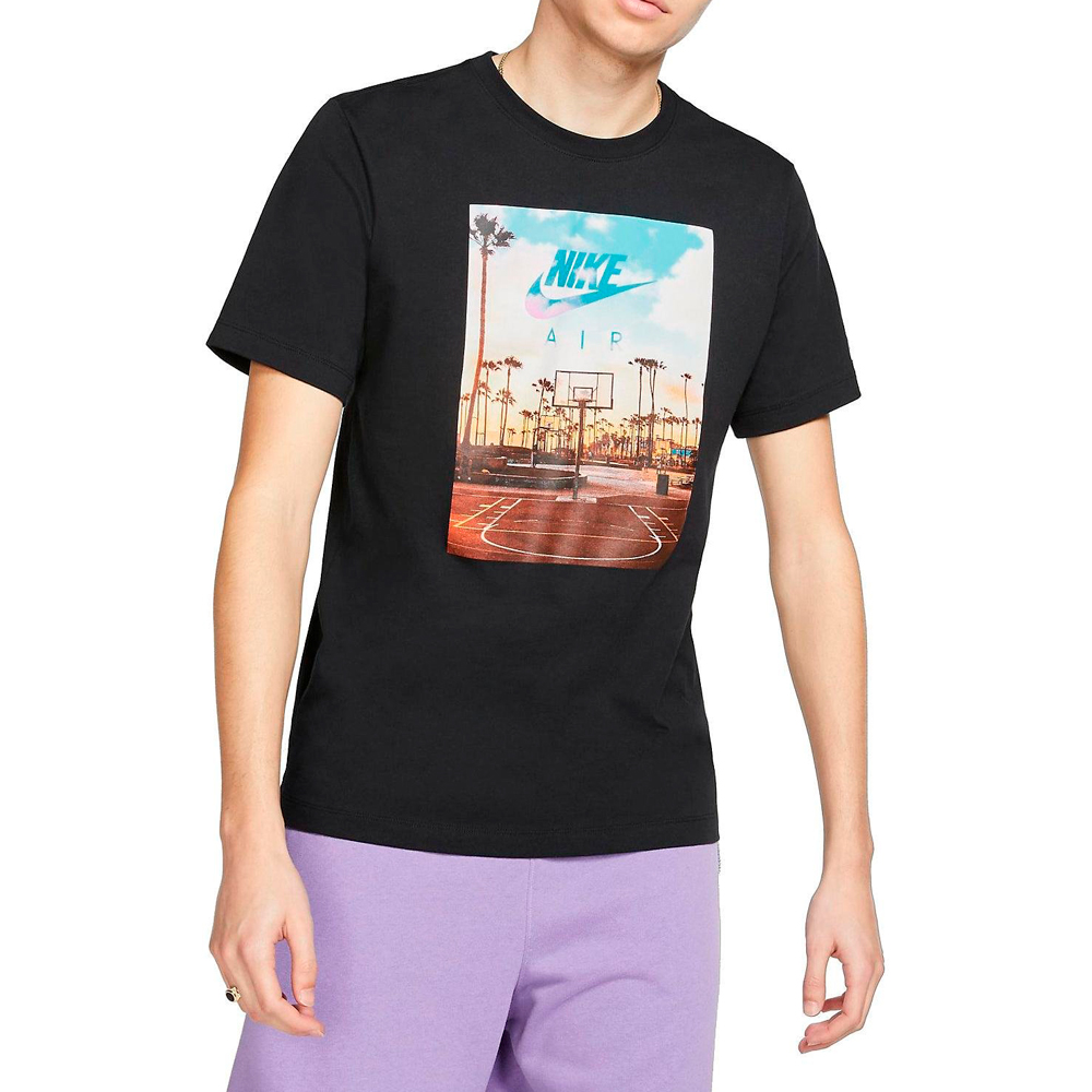 Футболка мужская Nike M NSW SS TEE COURT 1 L Черный photo 5