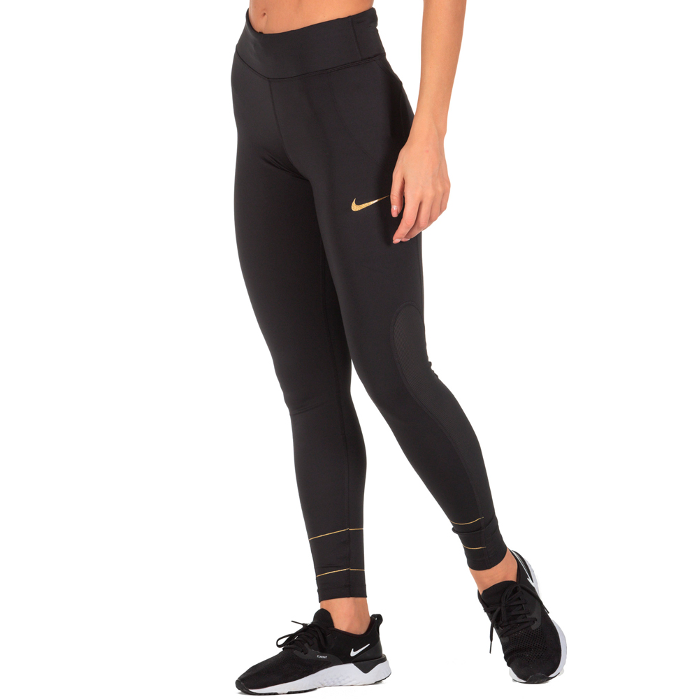 Легинсы Nike W NK FAST TGHT GLAM DUNK / Женский / XS / Черный photo 2