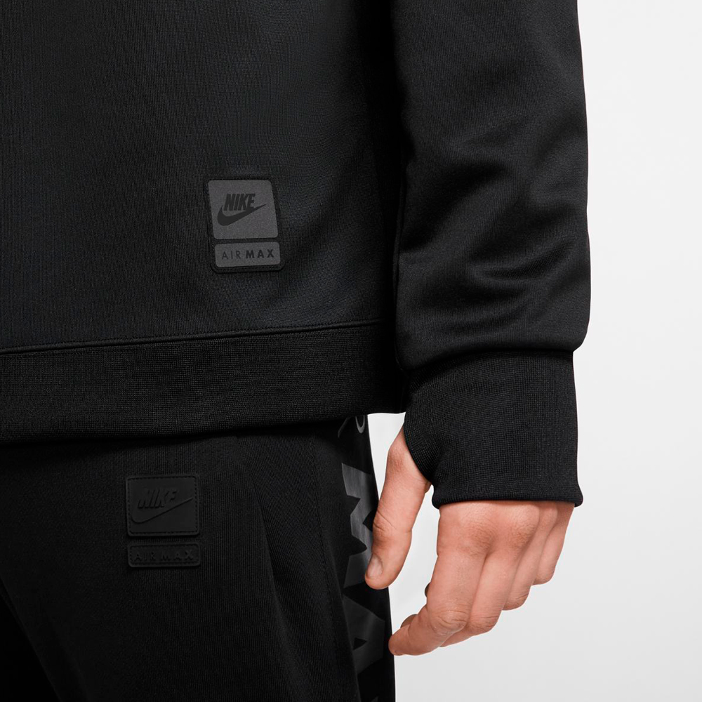 Hanorac pt bărbați Nike M NSW AIR MAX PK CREW L Negru photo 5