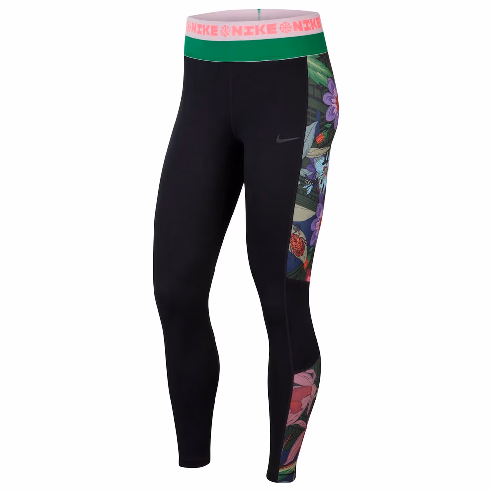 Panta-colanti Nike W NK ICNCLSH PRO PRT 7/8 TGT